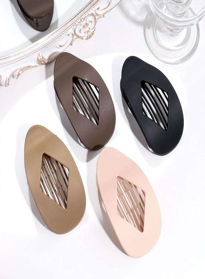 Treayes 4PCS Duckbill Hair Clips, Simple Elegant Duckbill Hair Clip for Women, for Thick Thin Hair, for Curly Straight, Duckbills Flat Hairs Clips For Women & Girls - Image 5
